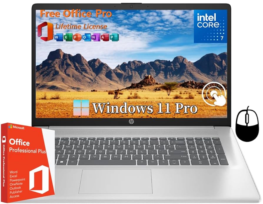 Amazon.com: HP 17 Laptop, Core 7 150U Processor, with Office